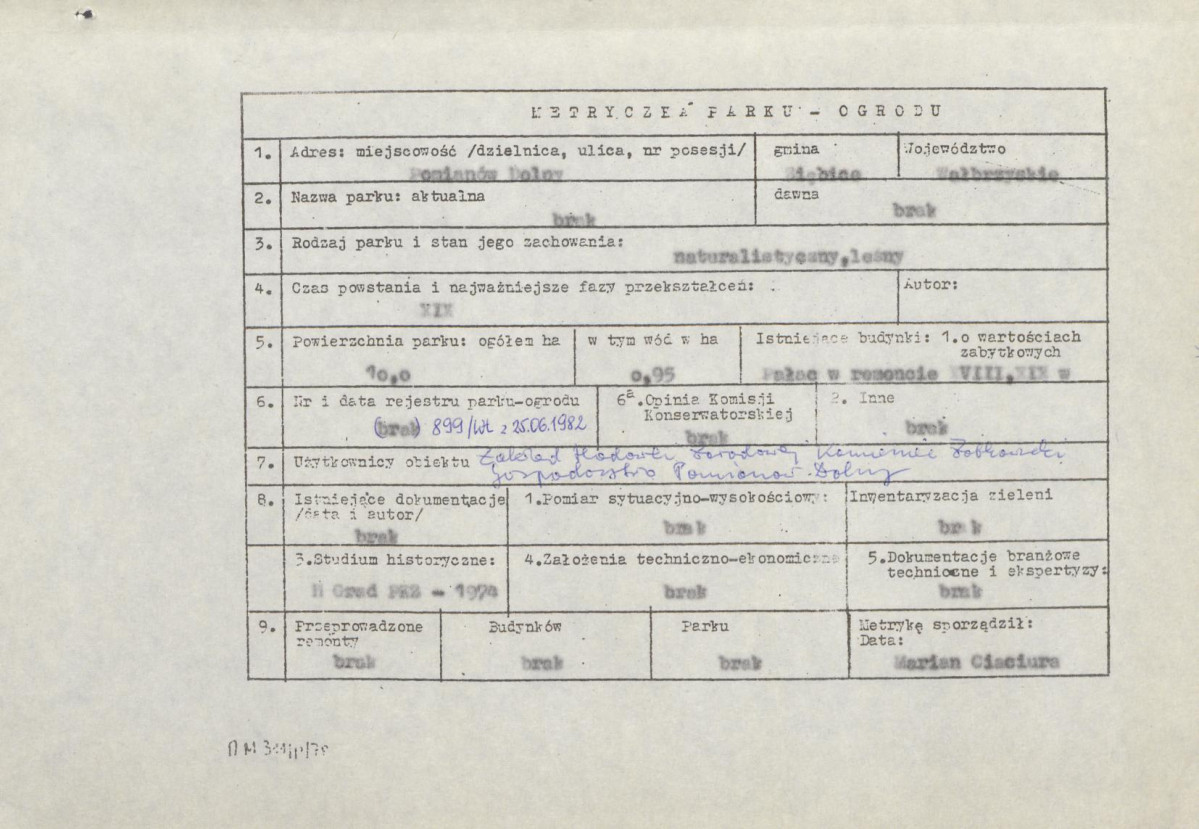 EP - Ewidencja parkowa, skan nr 7