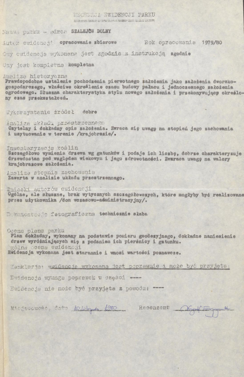 Ewidencja parkowa, skan nr 4