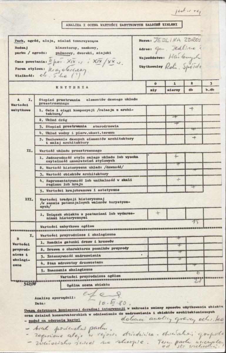 Ewidencja parkowa, skan nr 3