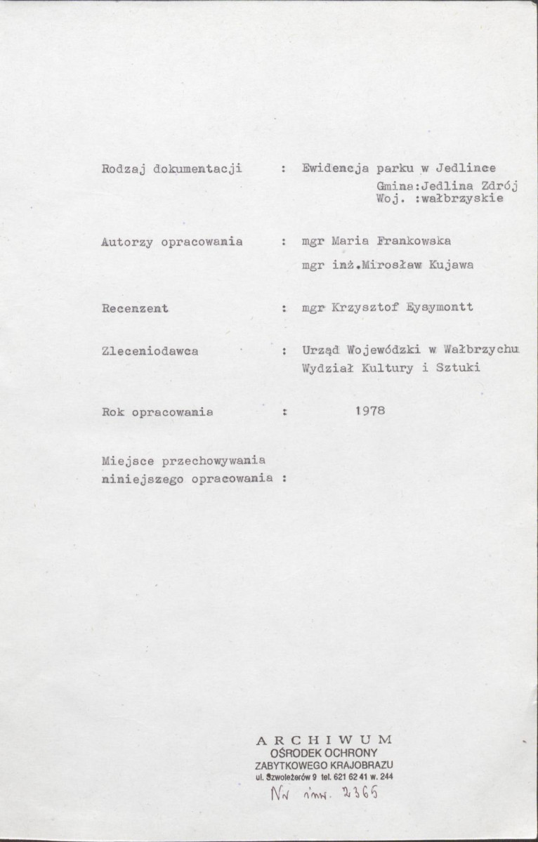 Ewidencja parkowa, skan nr 4