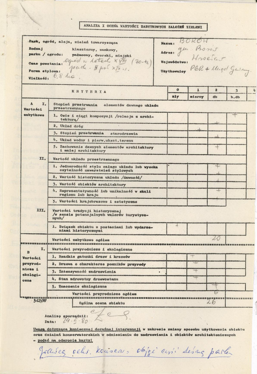 Ewidencja parkowa, skan nr 3