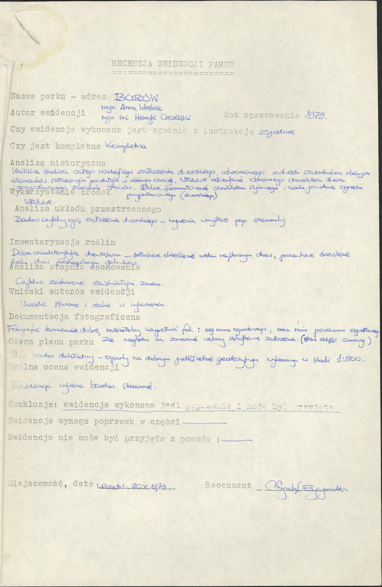 Ewidencja parkowa, skan nr 4