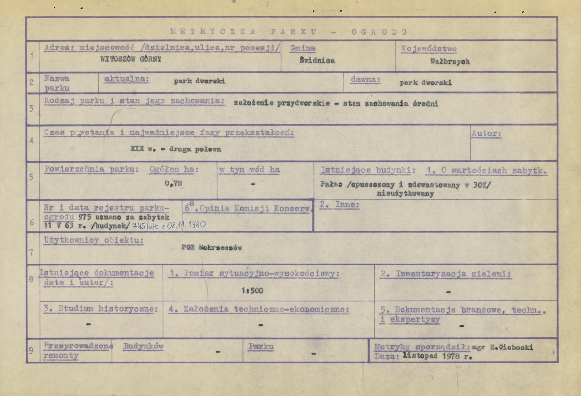 Ewidencja parkowa, skan nr 7