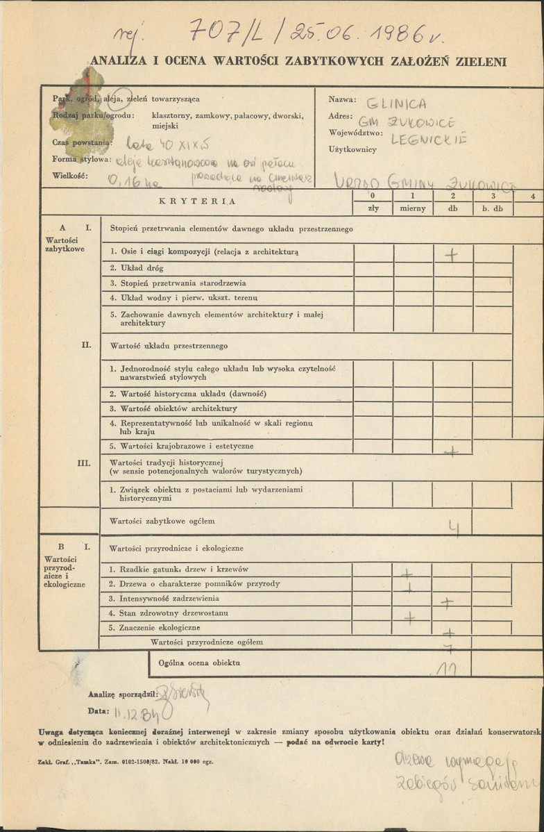 Ewidencja parkowa, skan nr 3