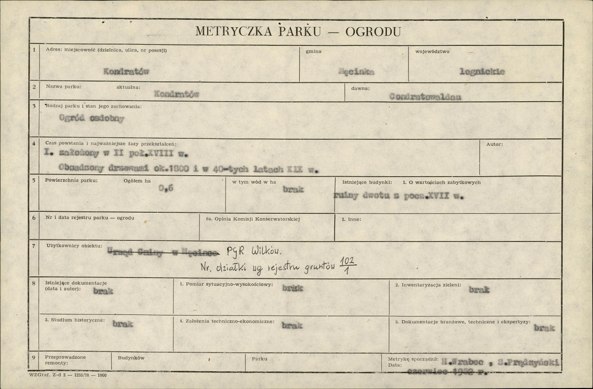 Ewidencja parkowa, skan nr 5