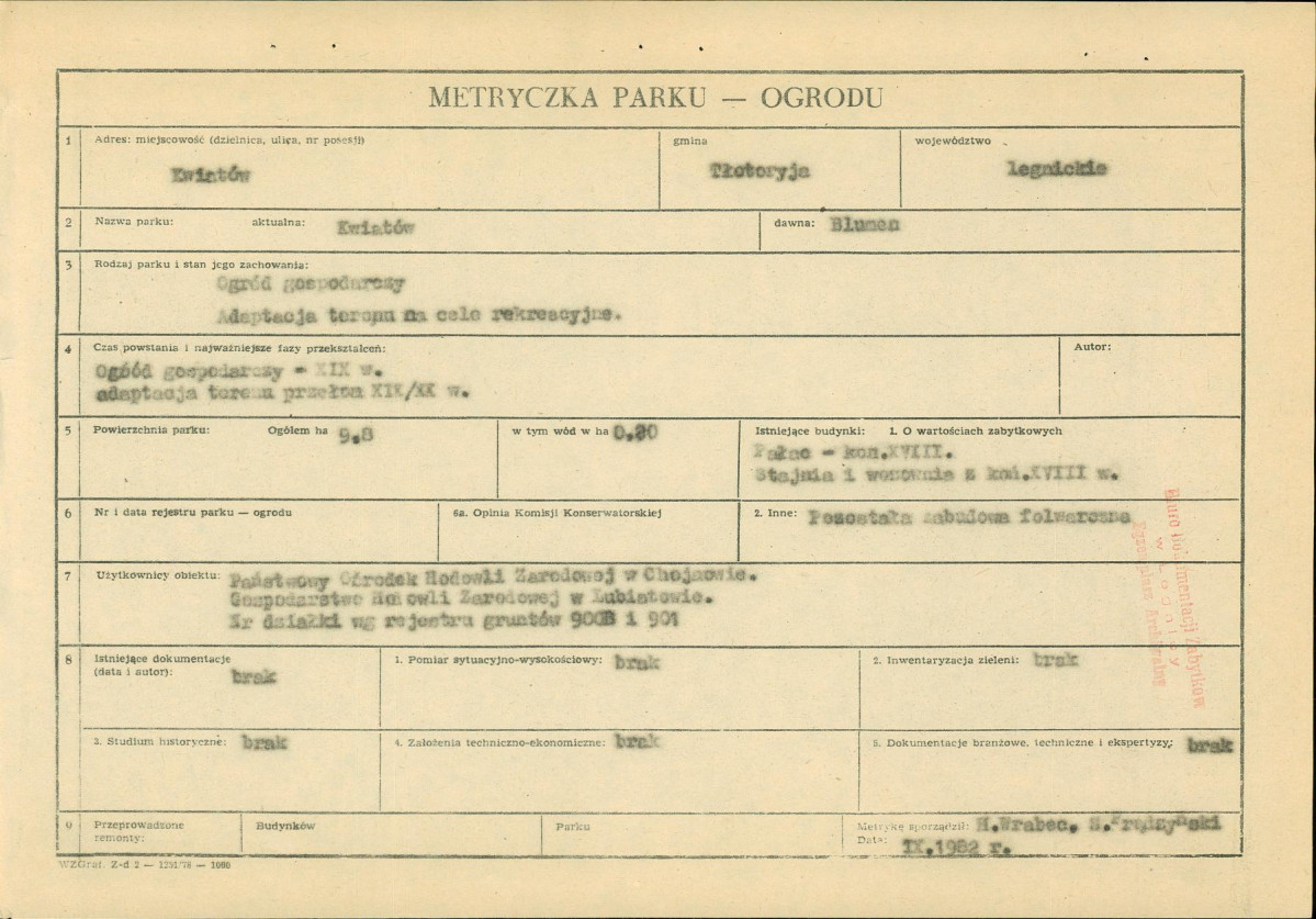 EP - Ewidencja parkowa, skan nr 5