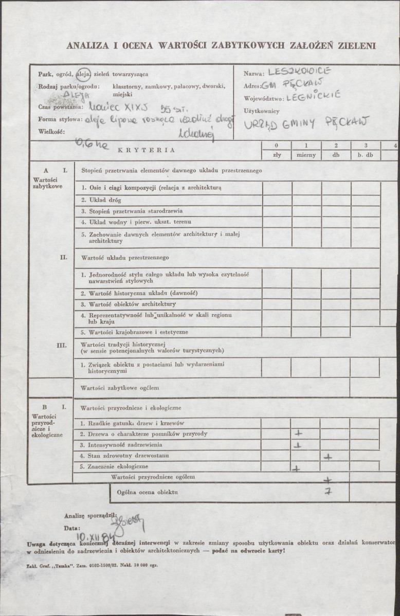 Ewidencja parkowa, skan nr 3