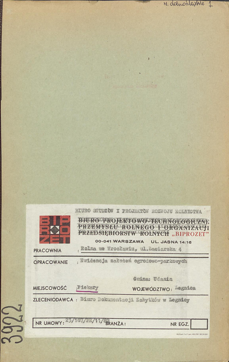 Ewidencja parkowa, skan nr 1