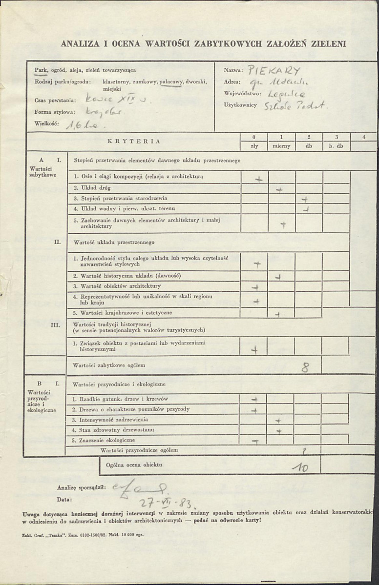 Ewidencja parkowa, skan nr 3