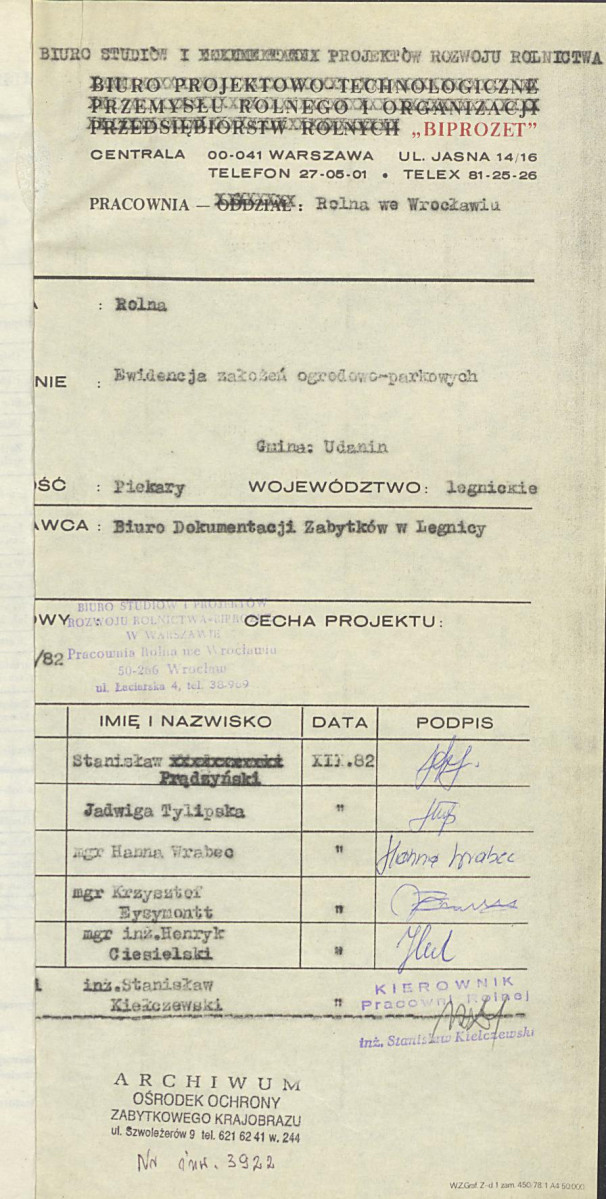 Ewidencja parkowa, skan nr 4