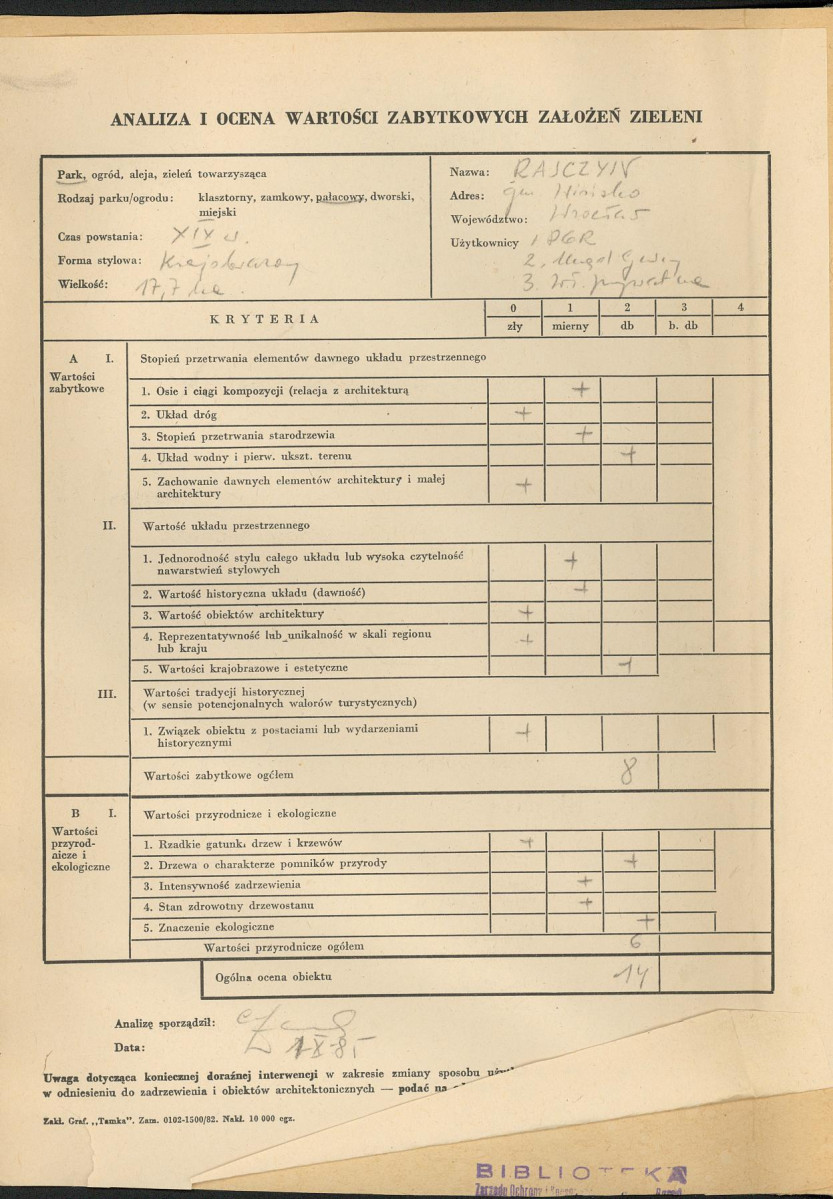 Ewidencja parkowa, skan nr 3