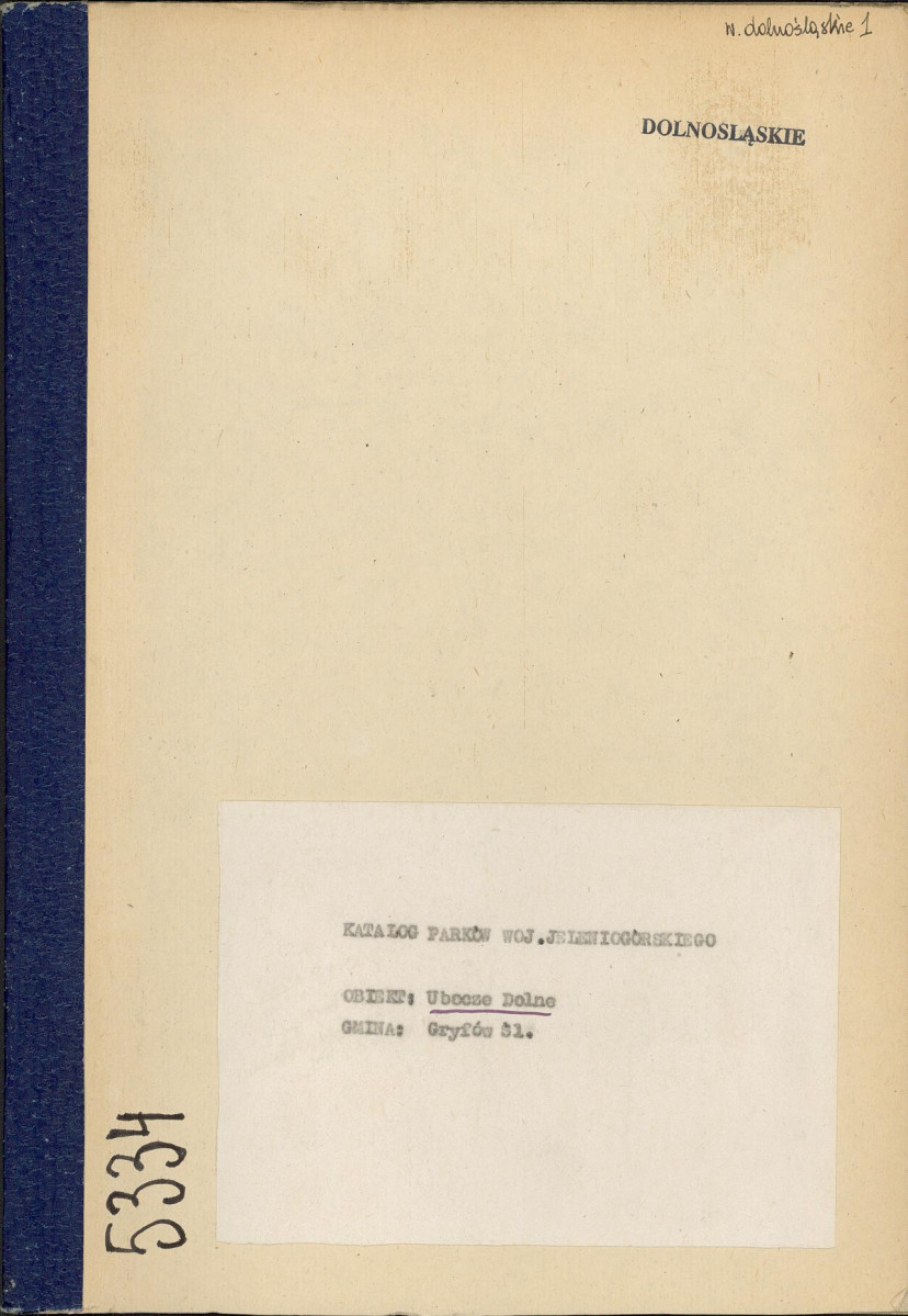 EP - Ewidencja parkowa, skan nr 1