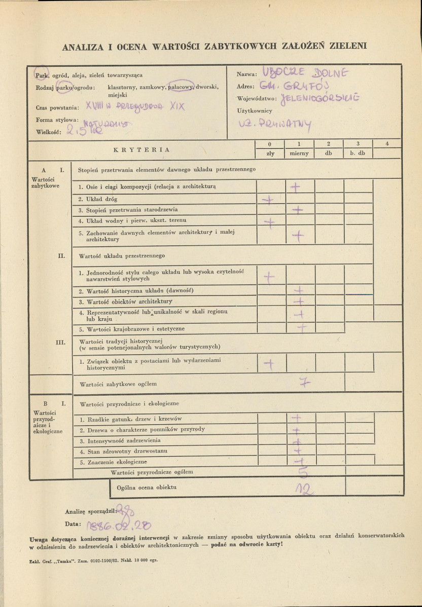 EP - Ewidencja parkowa, skan nr 3