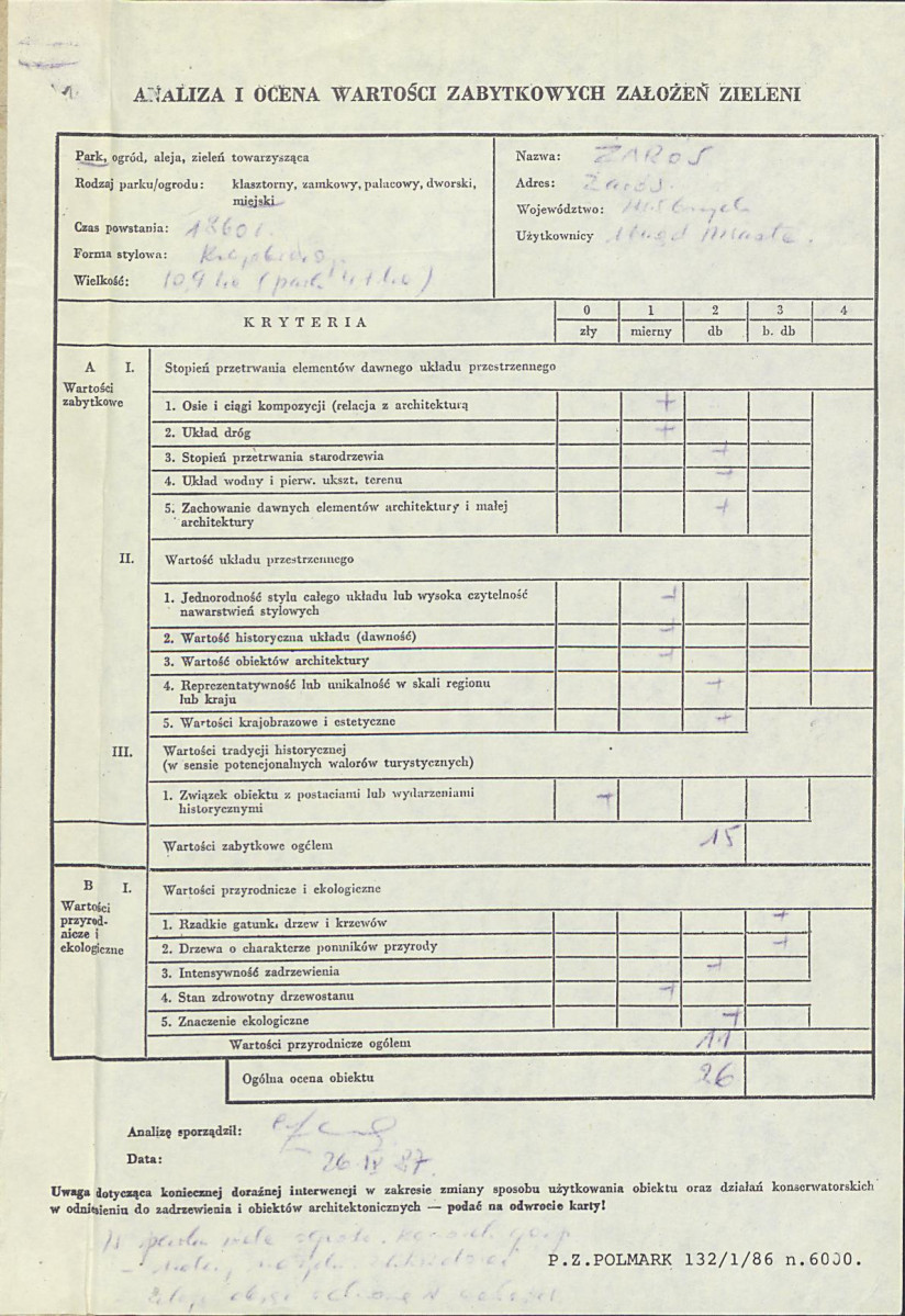Ewidencja parkowa, skan nr 3