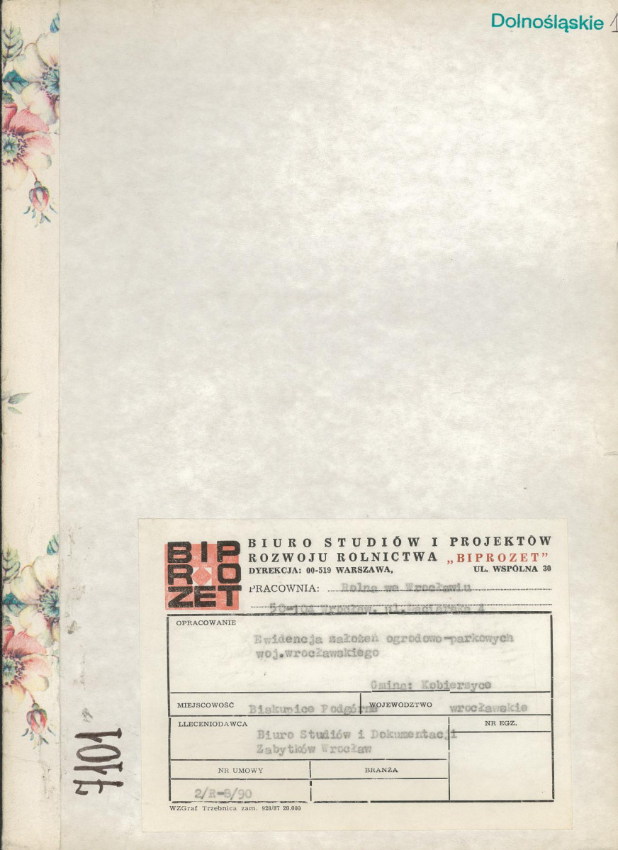 Ewidencja parkowa, skan nr 1