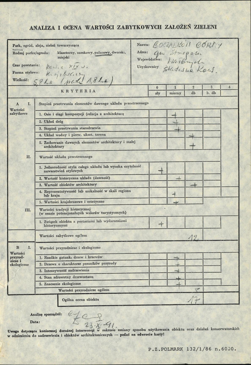 Ewidencja parkowa, skan nr 3