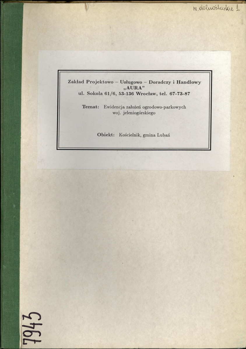 EP - Ewidencja parkowa, skan nr 1