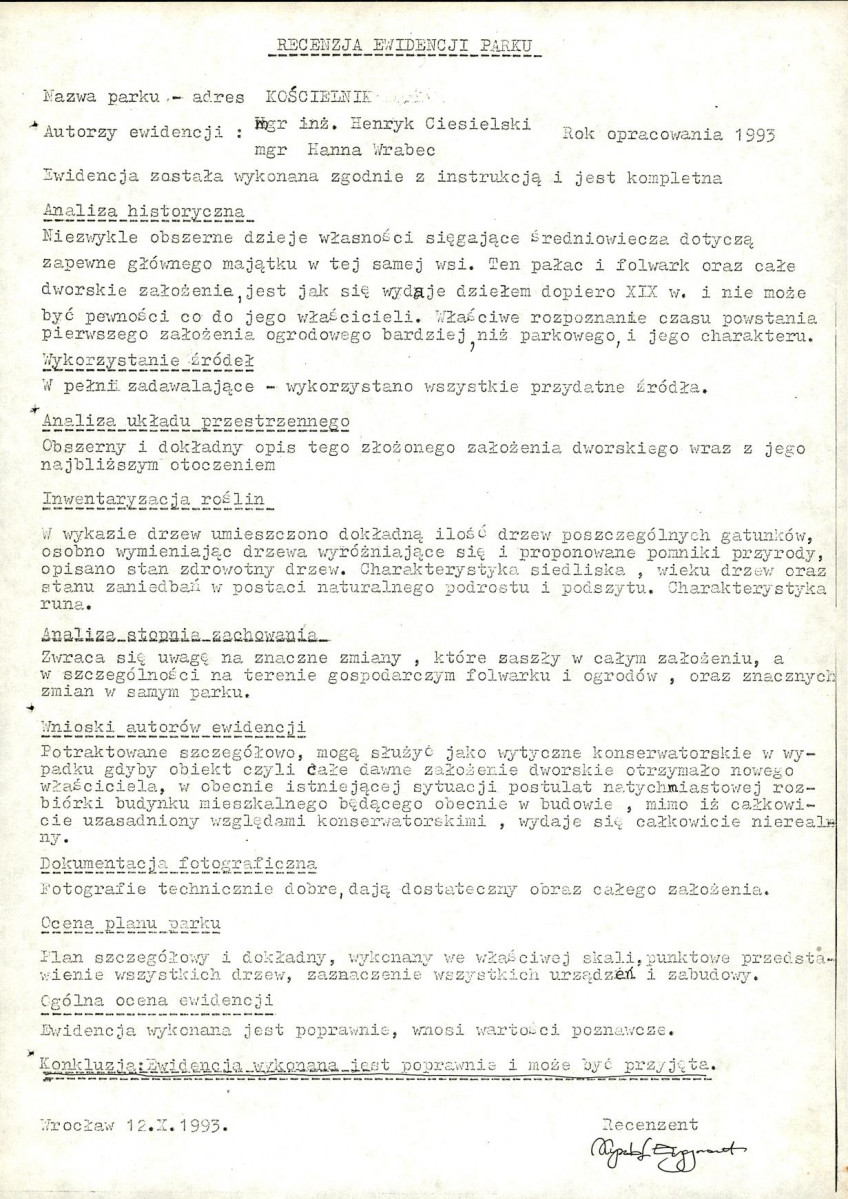 EP - Ewidencja parkowa, skan nr 5