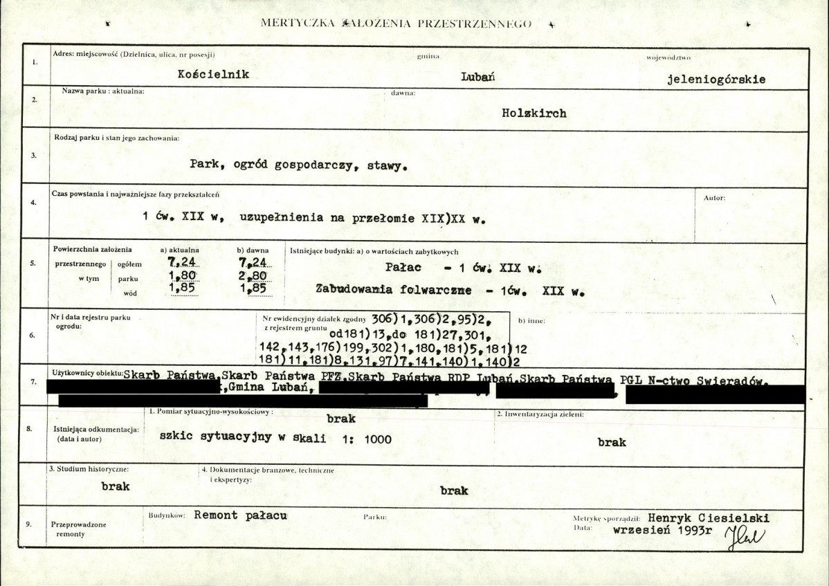 EP - Ewidencja parkowa, skan nr 6