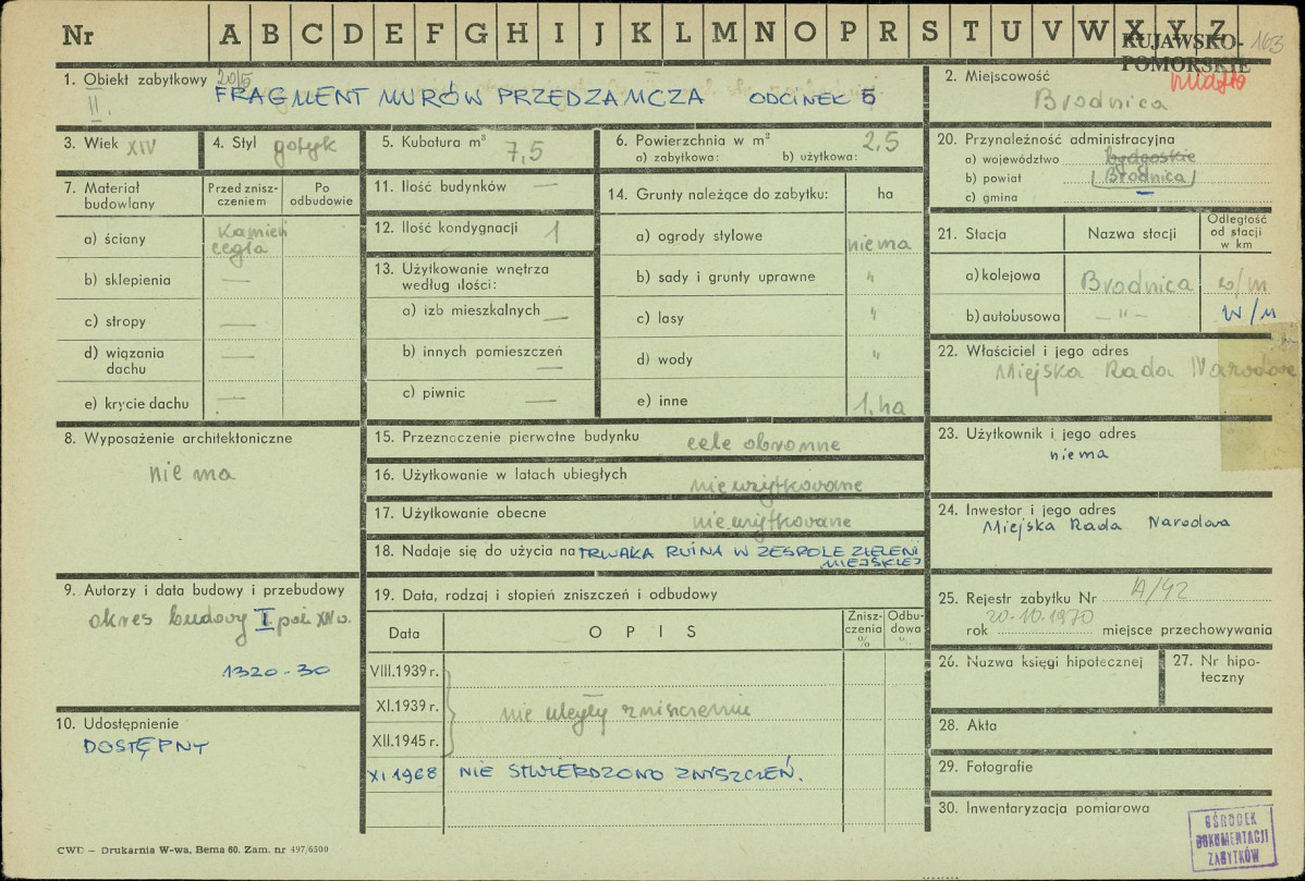 KZ - Karta zielona, skan nr 1