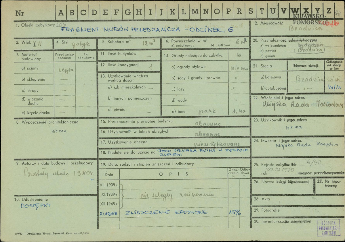 KZ - Karta zielona, skan nr 1