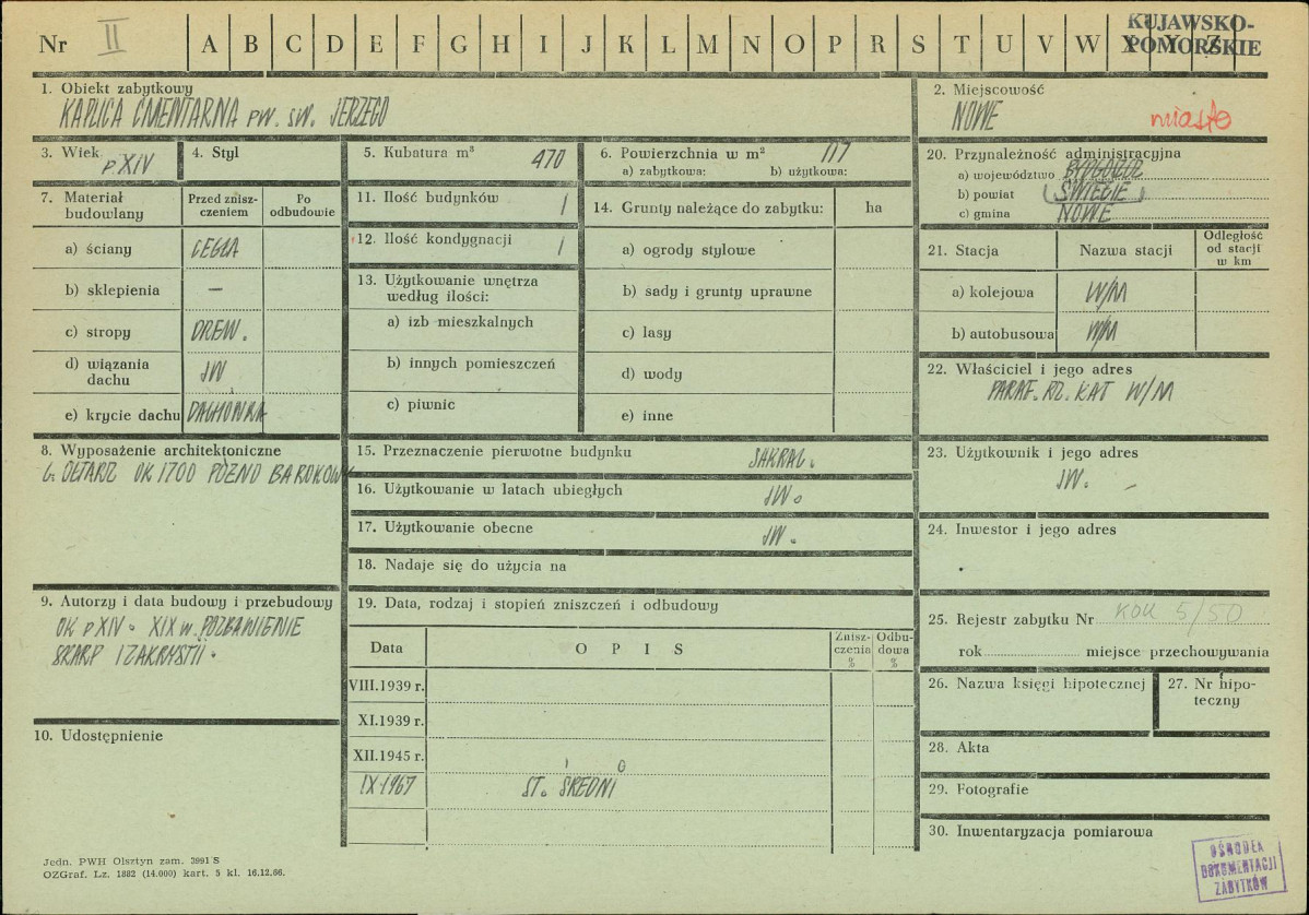 KZ - Karta zielona, skan nr 1