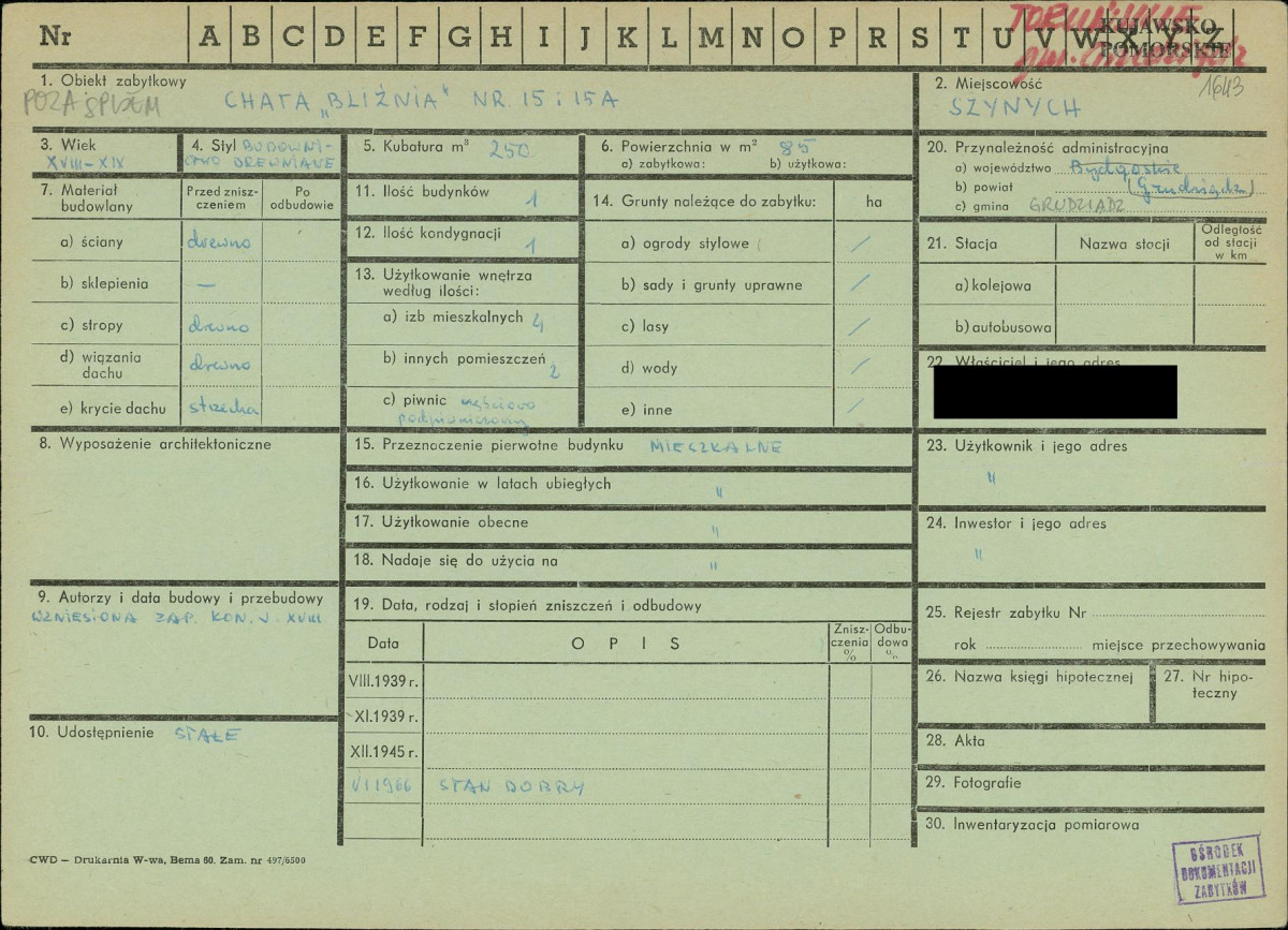 KZ - Karta zielona, skan nr 1