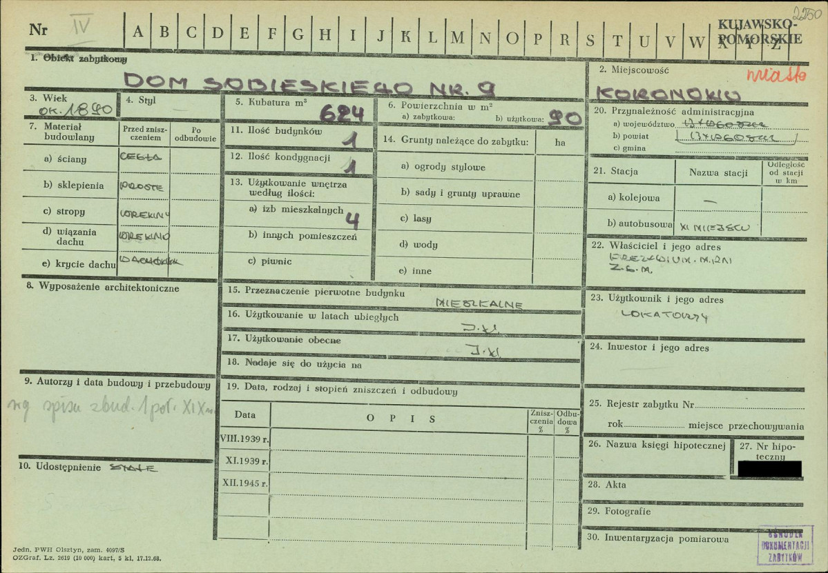 KZ - Karta zielona, skan nr 1