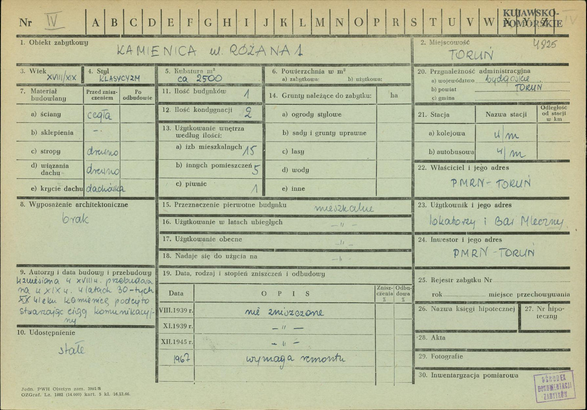 KZ - Karta zielona, skan nr 1