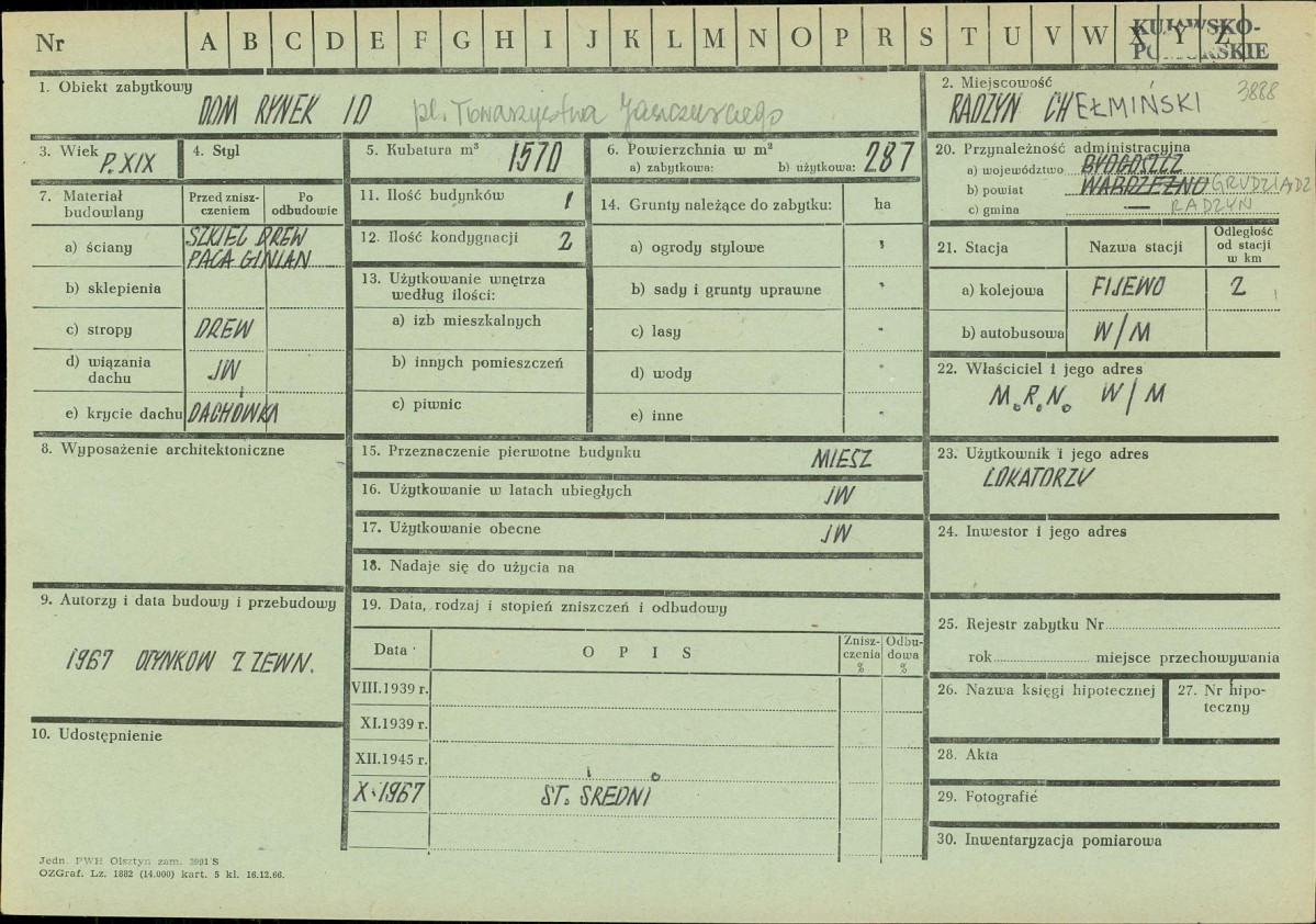 KZ - Karta zielona, skan nr 1