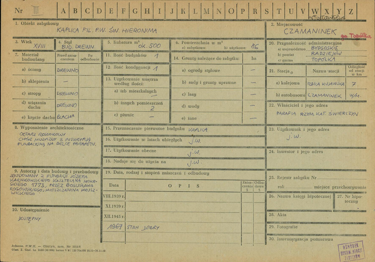 KZ - Karta zielona, skan nr 1