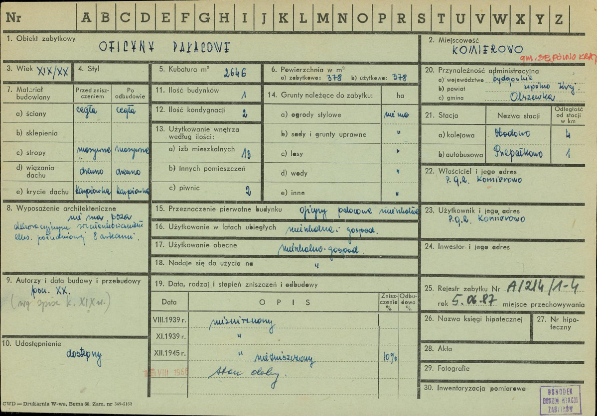 KZ - Karta zielona, skan nr 1