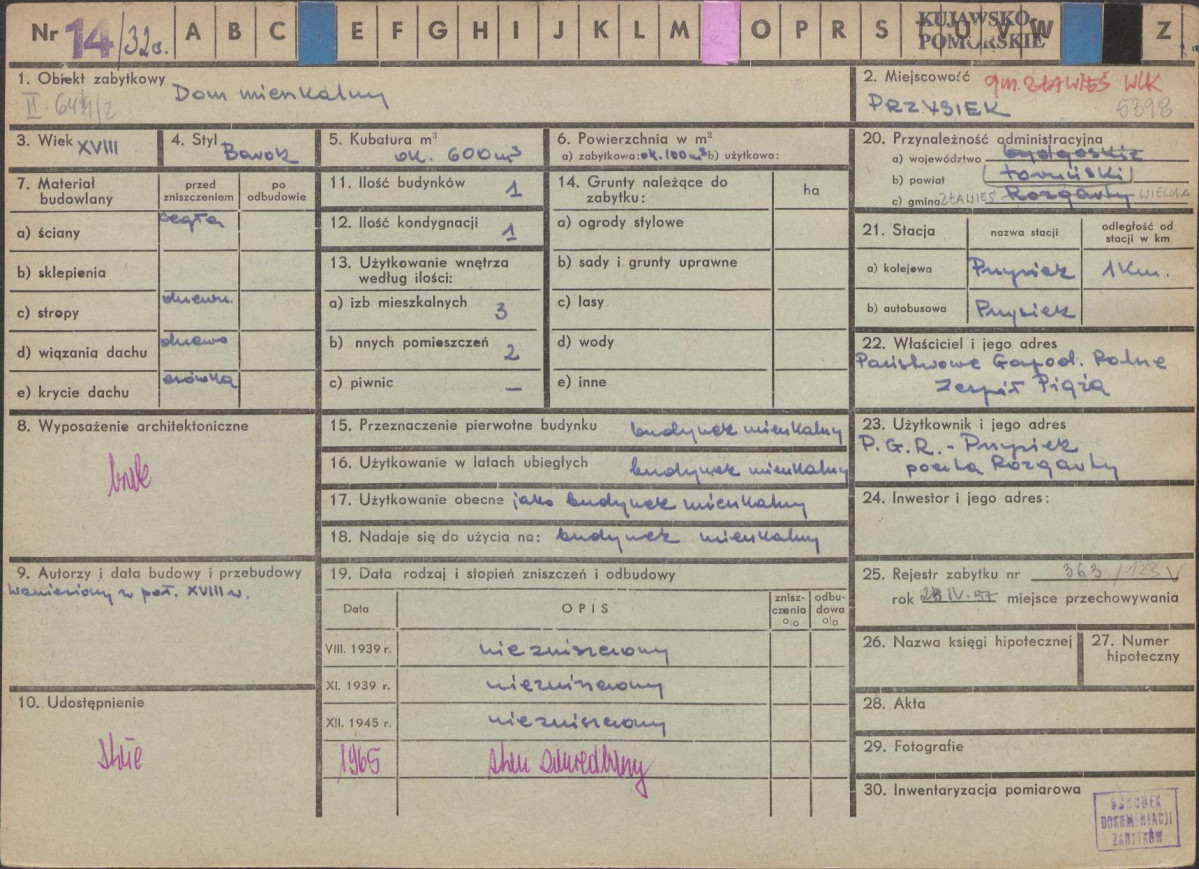 KZ - Karta zielona, skan nr 1