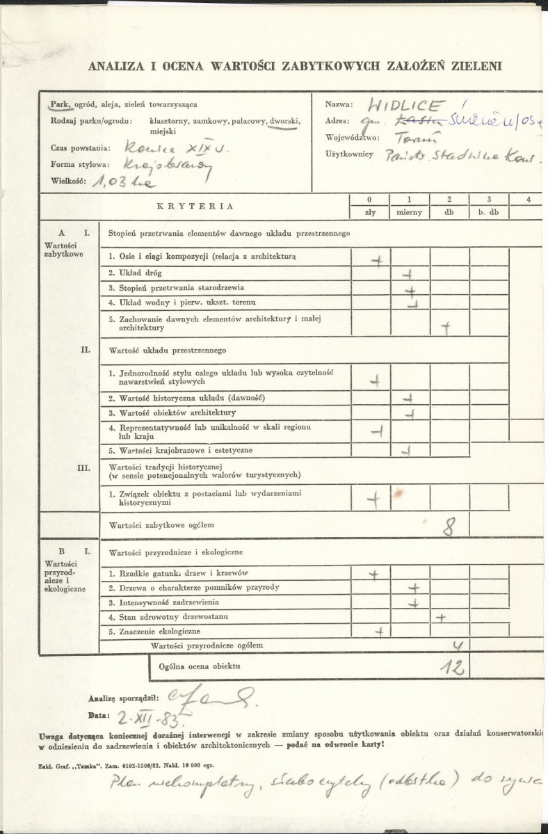 EP - Ewidencja parkowa, skan nr 3