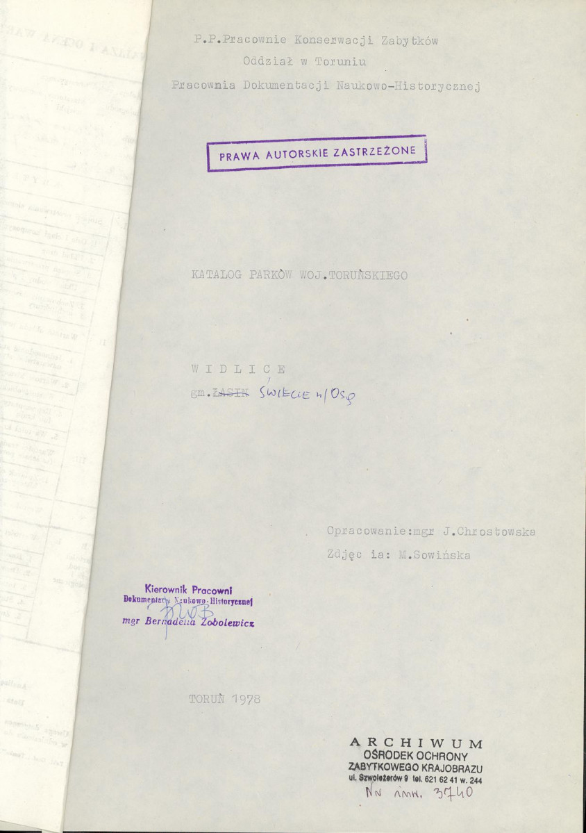 EP - Ewidencja parkowa, skan nr 4