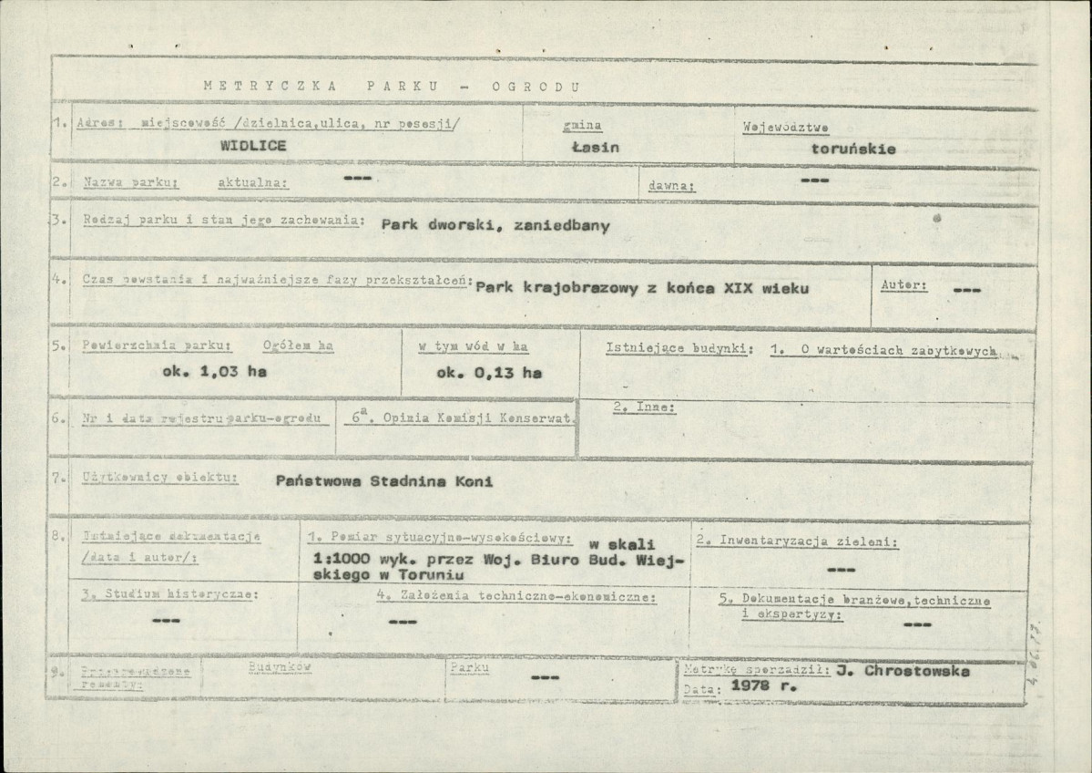 EP - Ewidencja parkowa, skan nr 5