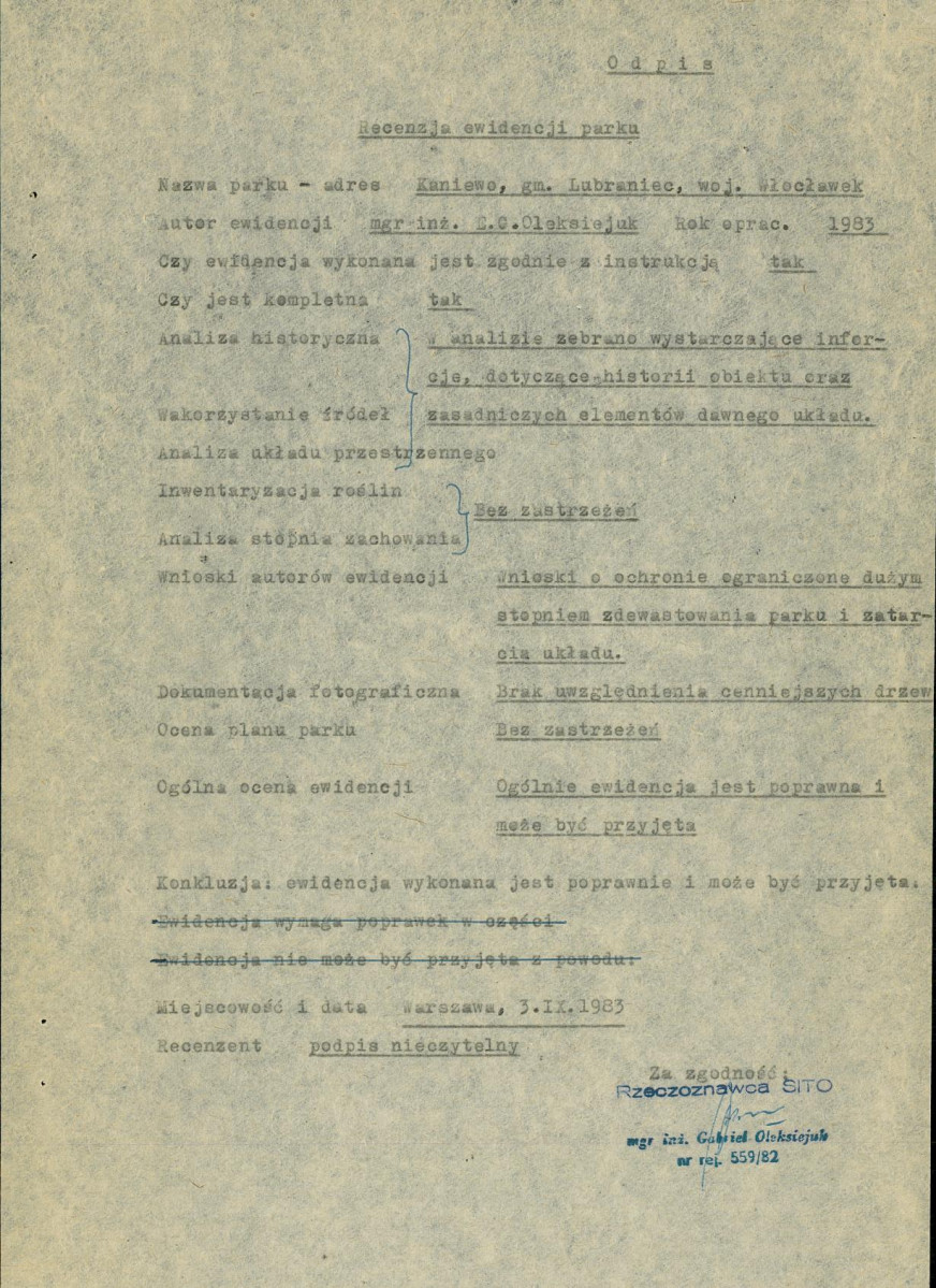 EP - Ewidencja parkowa, skan nr 6