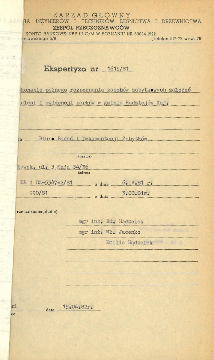 EP - Ewidencja parkowa, skan nr 4