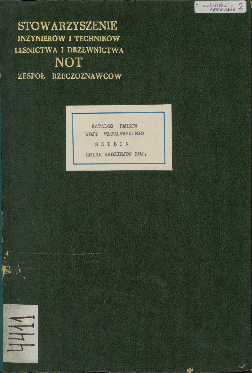 EP - Ewidencja parkowa, skan nr 1