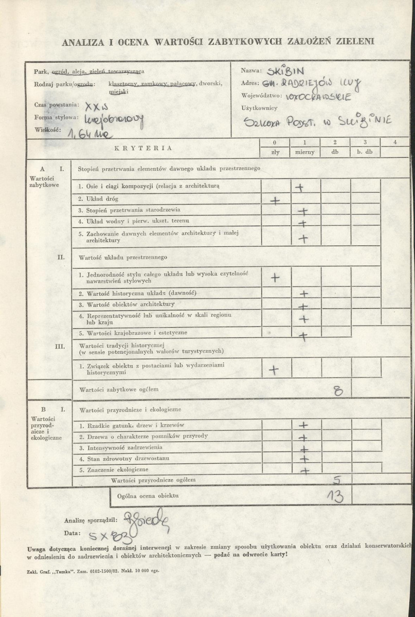 EP - Ewidencja parkowa, skan nr 3