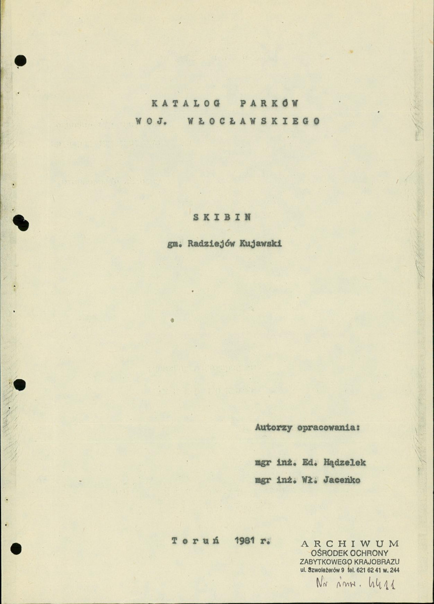 EP - Ewidencja parkowa, skan nr 6