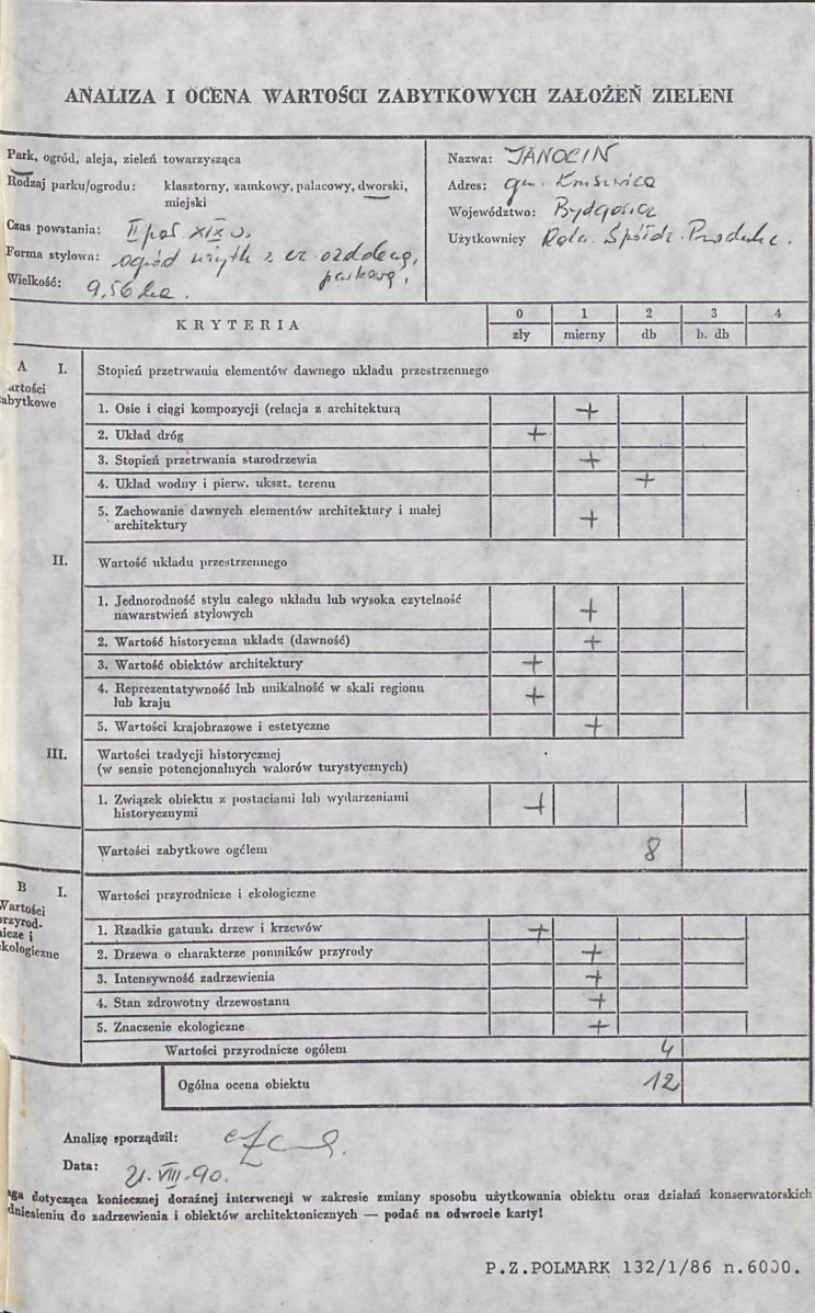 EP - Ewidencja parkowa, skan nr 3