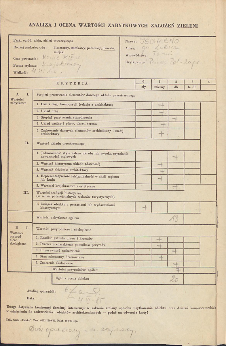 EP - Ewidencja parkowa, skan nr 3