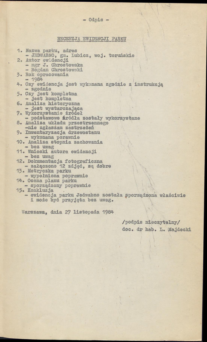 EP - Ewidencja parkowa, skan nr 4