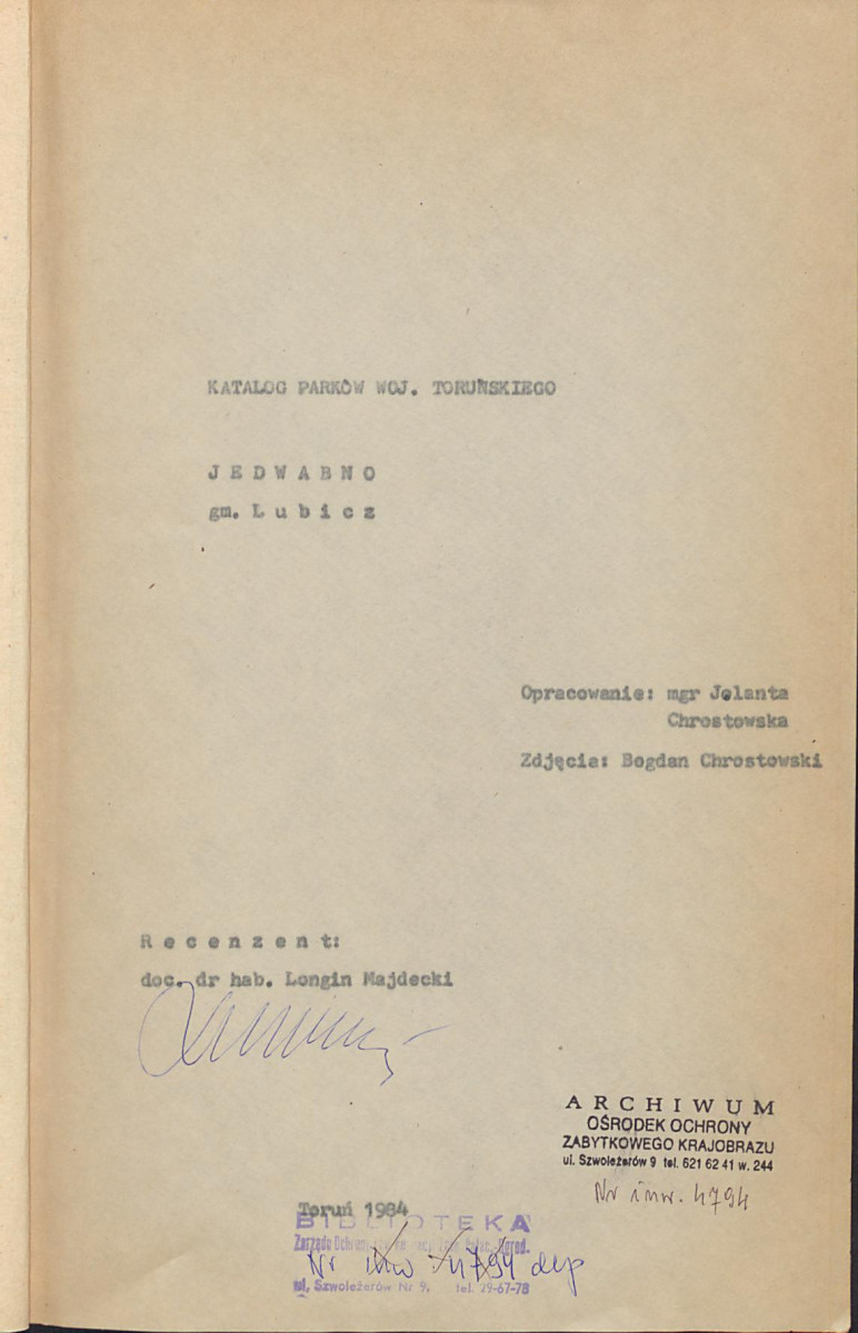 EP - Ewidencja parkowa, skan nr 5