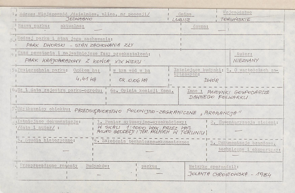 EP - Ewidencja parkowa, skan nr 6