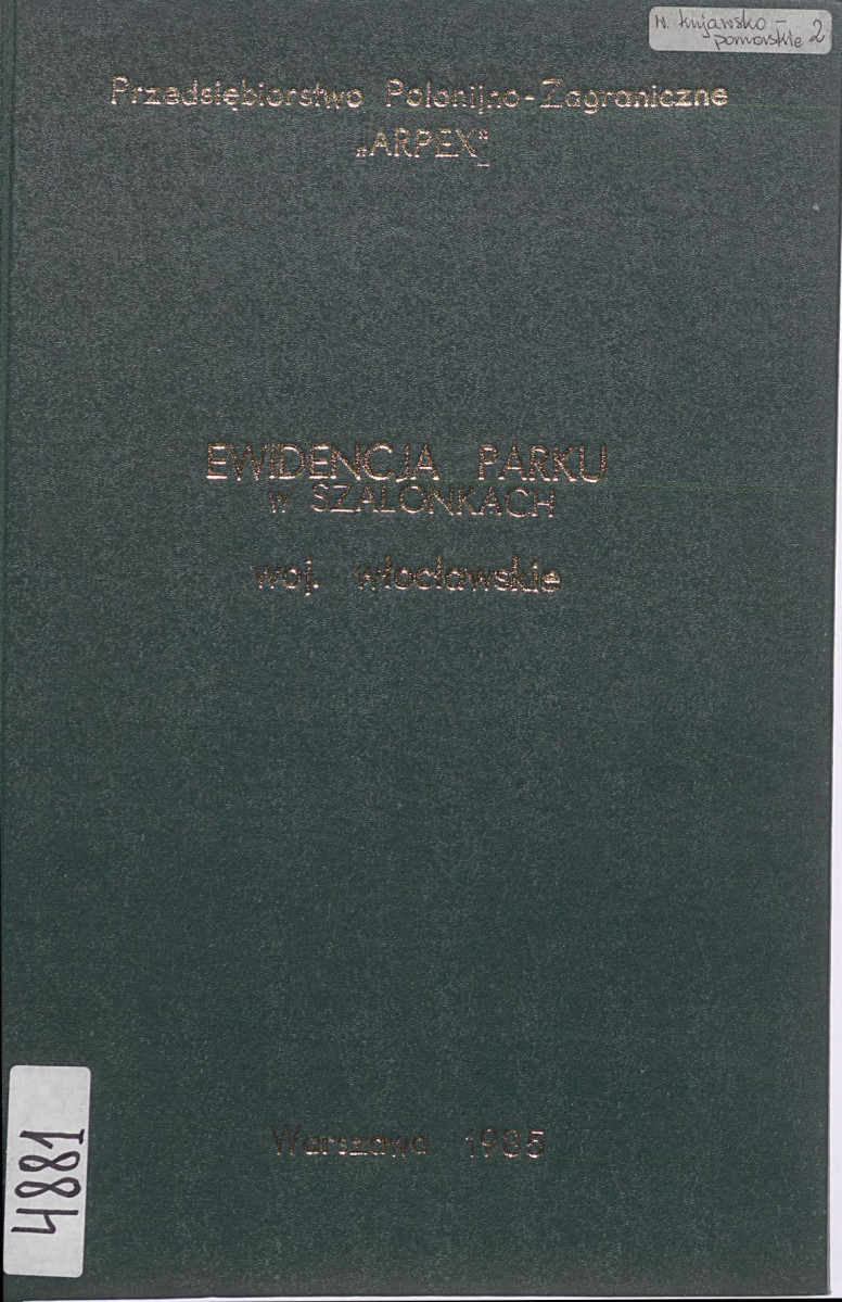 EP - Ewidencja parkowa, skan nr 1