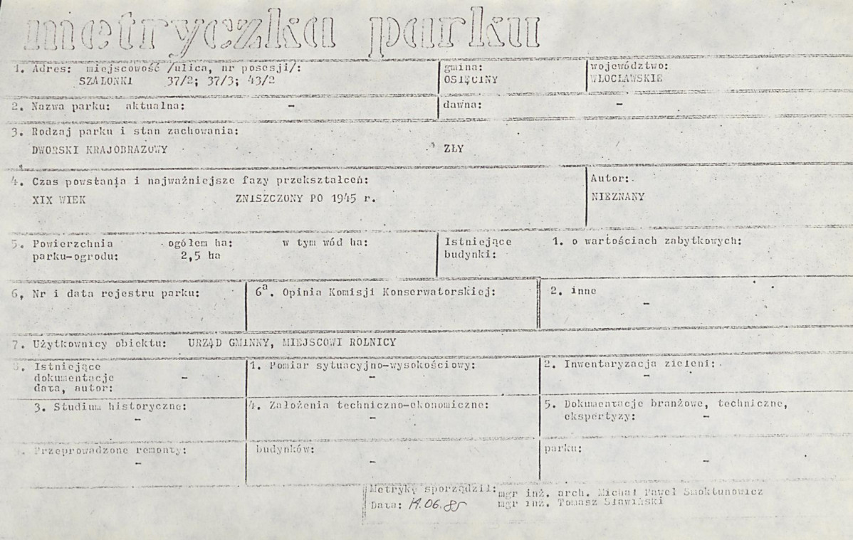 EP - Ewidencja parkowa, skan nr 6