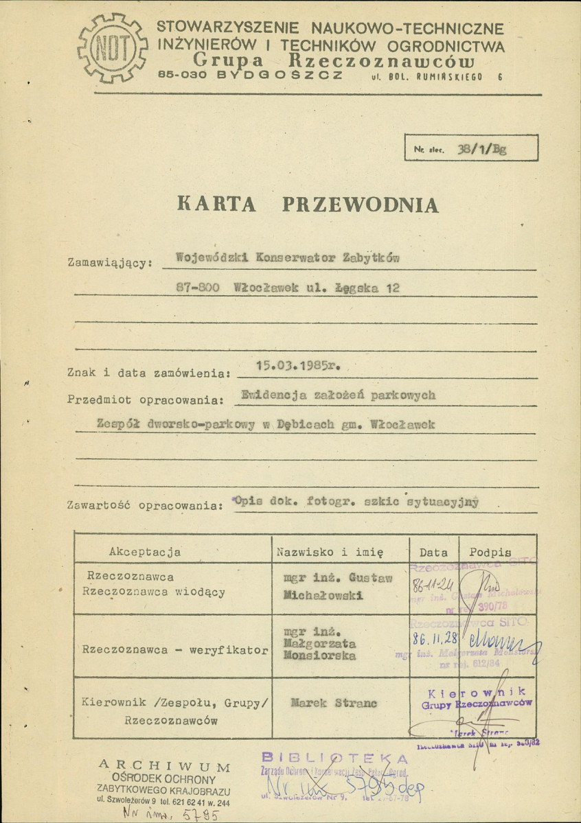 EP - Ewidencja parkowa, skan nr 4