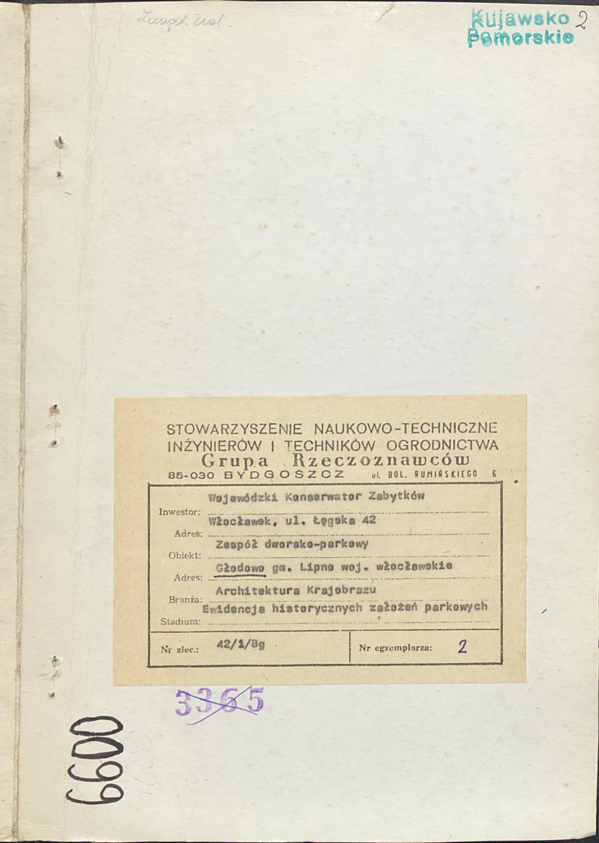 EP - Ewidencja parkowa, skan nr 1